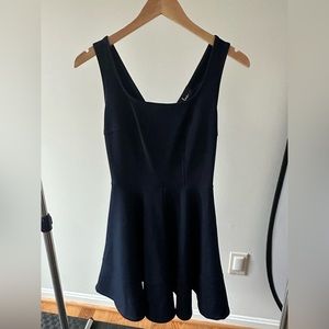 Lulu’s Fit and Flare Navy Blue Dress